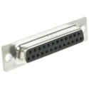 Amphenol Communications Solutions SD 25 Way Straight Panel Mount Female D-Sub Connector 250V 5A L77SDB25S