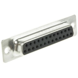 Amphenol Communications Solutions SD 25 Way Straight Panel Mount Female D-Sub Connector 250V 5A L77SDB25S