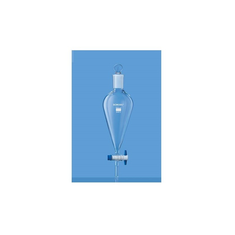 borosil-separatory-funnel-pear-shape-with-ptfe-stopcock-and-i-c-glass-stopper-125-ml-6403017-43523