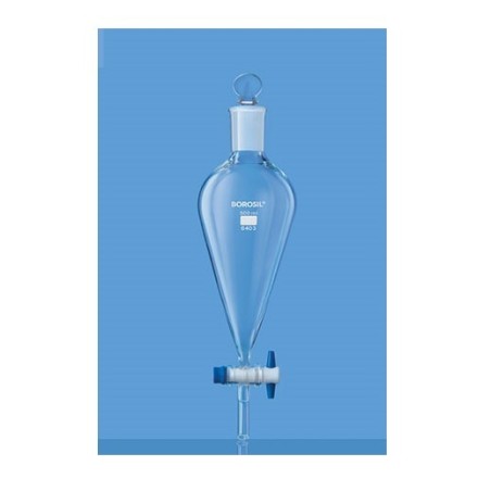 borosil-separatory-funnel-pear-shape-with-ptfe-stopcock-and-i-c-glass-stopper-125-ml-6403017-43523