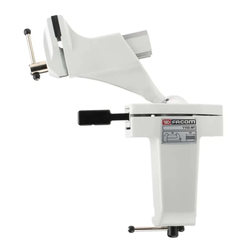 Facom Micro-Tech Table Vice 50 mm Jaw Width 70 mm Jaw Opening 38 mm Jaw Depth Clamp Mount 1.4 kg 1150.MT