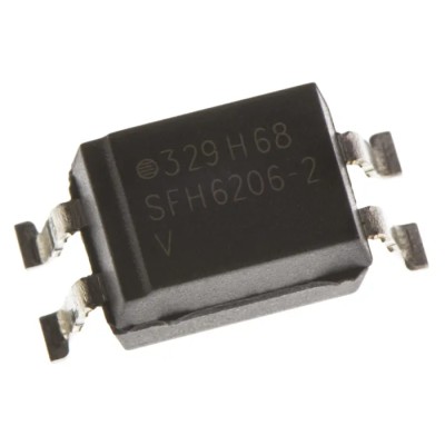 Vishay AC Input Transistor Output Optocoupler Surface Mount 4-Pin SFH6206-2T