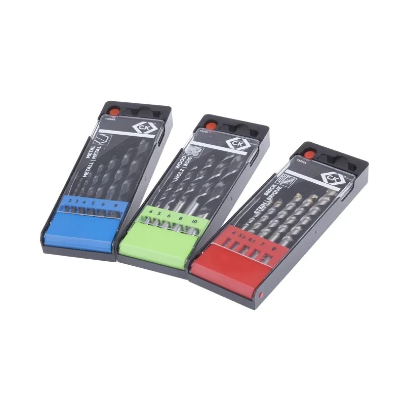 CK 16-Piece Multi-Material Steel Twist Drill Bit Set, 2 mm Min, 10 mm Max T3064B