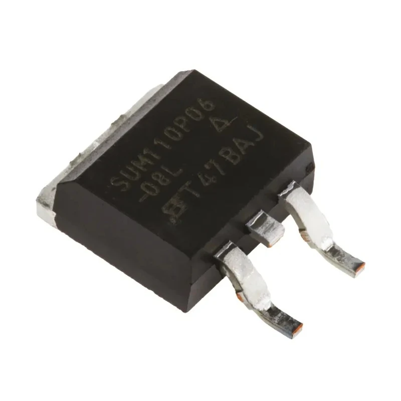 Vishay Type P-Channel MOSFET, 110 A Continuous Drain Current, 60 V Drain Source Voltage, 3-Pin TO-263 SUM110P06-08L-E3