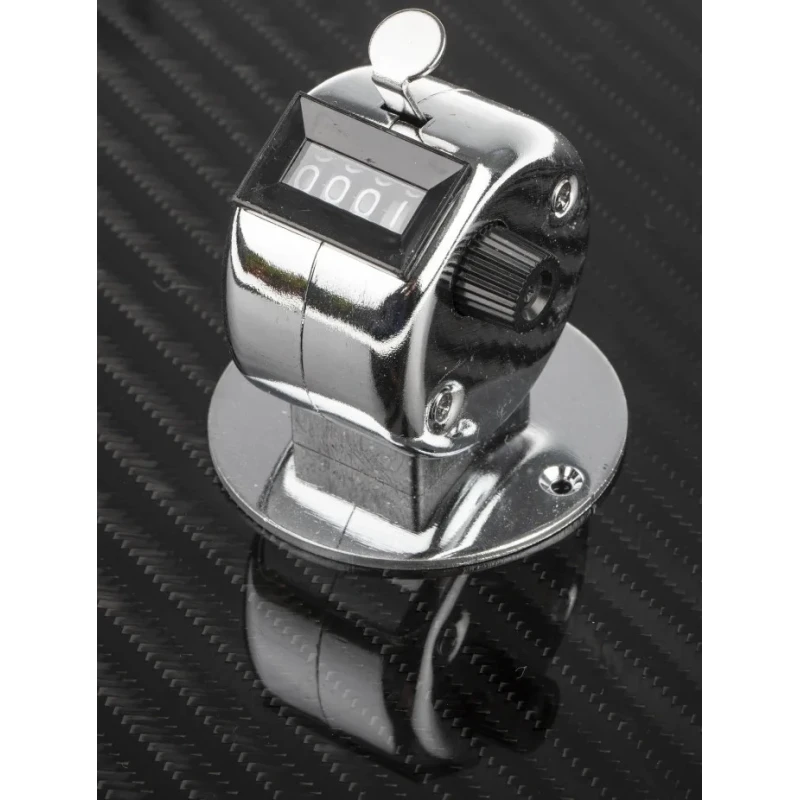 RS PRO 4 Digit Mechanical Counter 4mm Digit Height Manual Reset Method 65x30.5x53mm 710-5216