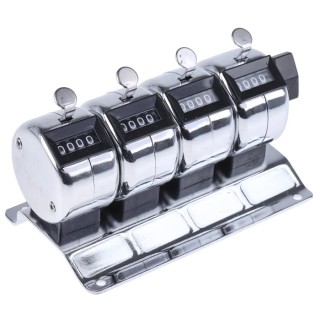RS PRO Four Digit Mechanical Manual Reset Counter 4mm Digit Height 710-5225