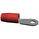 TE Connectivity PIDG Insulated Ring Terminal M2 Stud Size 22 AWG to 16 AWG Nylon Insulation Red 324158