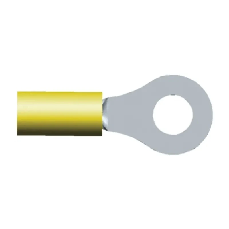 TE Connectivity PIDG Insulated Ring Terminal M5 Stud Size 12 AWG 10 AWG Wire Size Yellow 130679
