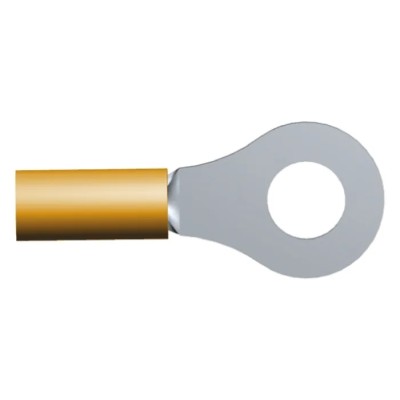 TE Connectivity DG STRATO-THERM Insulated Ring Terminal M4 Stud Size 16 AWG 14 AWG Wire Size Orange 322337