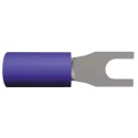TE Connectivity PIDG Insulated Fork Terminal 16 AWG to 14 AWG M3.5 Stud Size Nylon Blue 328281