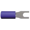 TE Connectivity PIDG Insulated Fork Terminal 16 AWG to 14 AWG M3.5 Stud Size Nylon Blue 328281