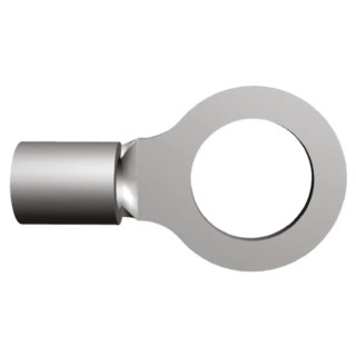 TE Connectivity Solistrand Uninsulated Ring Terminal Copper Tin Plated M8 Stud Size 12 AWG to 10 AWG 21.97mm Length 35773