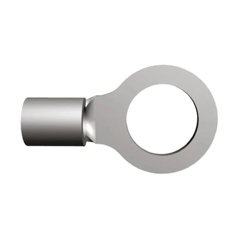 TE Connectivity Solistrand Uninsulated Ring Terminal Copper Tin Plated M8 Stud Size 12 AWG to 10 AWG 21.97mm Length 35773