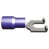 TE Connectivity PIDG Insulated Fork Terminal 16 AWG to 14 AWG M3.5 Stud Size Nylon Blue 320861