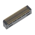 Samtec TEMS Series Straight PCB Socket 50-Contact 2 Row 0.8 mm Pitch Surface Mount TEMS-125-02-03.0-G-D-K-TR