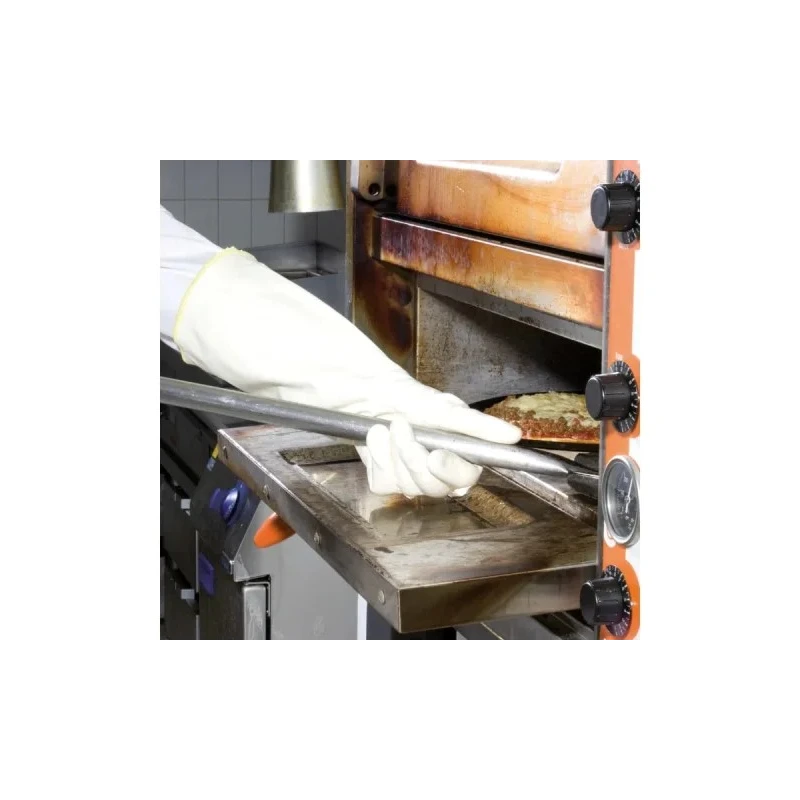 Mapa White Nitrile Coated Heat Resistant Work Gloves Size 9 TEMP COOK 476