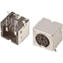 TE Connectivity Mini DIN 6 Pole Right Angle Miniature DIN Socket 1A 30V ac Keyed Through Hole 5749231-1