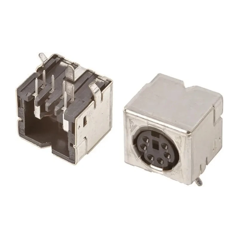TE Connectivity Mini DIN 6 Pole Right Angle Miniature DIN Socket 1A 30V ac Keyed Through Hole 5749231-1