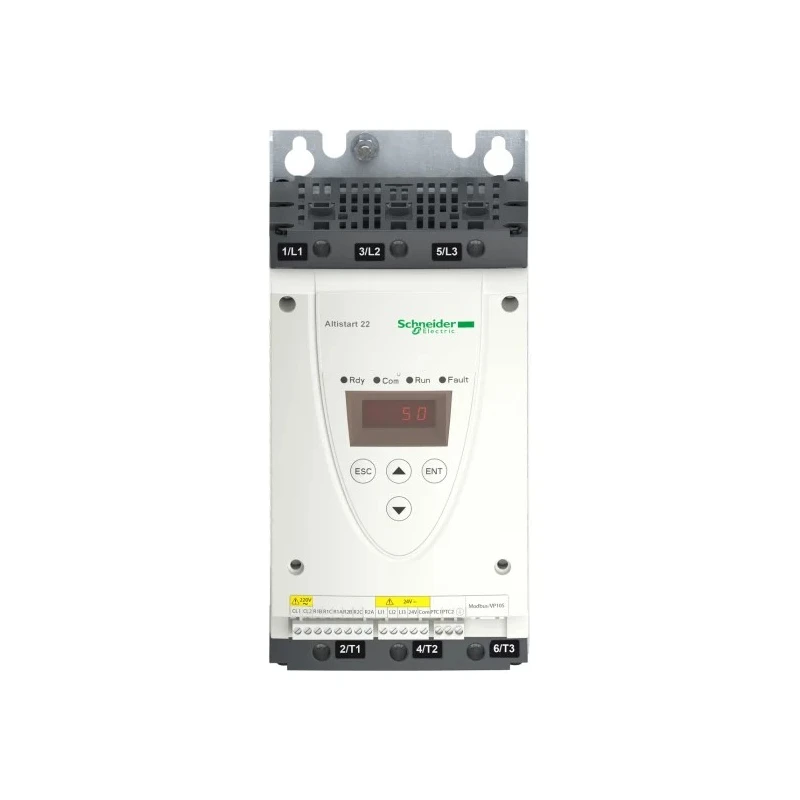 Schneider Electric 3 Phase Soft Starter 440V AC, 22 kW Power Rating, Wall Mount, IP20 ATS22D47Q