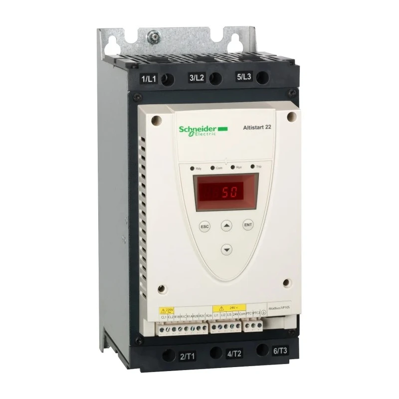 Schneider Electric 3 Phase Soft Starter 37 kW, Surface Mount, IP20 ATS22D75Q