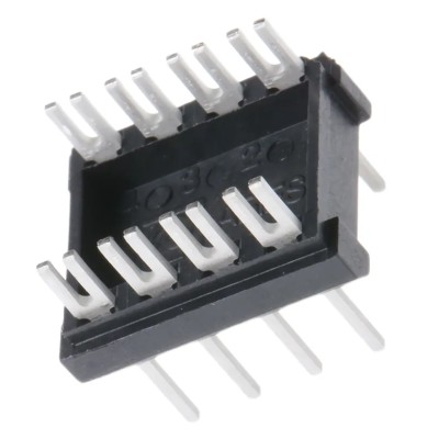 Aries Electronics Through Hole Mount DIL Header 8 Way, 2.54 mm Pitch, Brass Contacts Tin over Nickel Plating 08-600-10