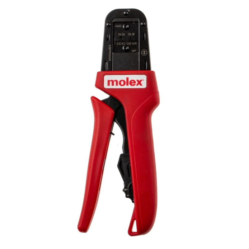 Molex PremiumGrade Ratcheting Hand Crimp Tool 30 to 24 AWG, Hand Operation, RoHS IPC/WHMA A-620 Class 2 63819-0500
