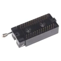 Aries Electronics 2.54 mm Pitch 28 Way DIP Through Hole Test IC Socket 28-6554-11