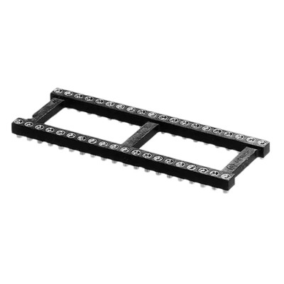 Aries Electronics Surface Mount 28 Contacts 2.54mm Pitch Vertical Open Frame DIL Socket 3A 28-6518-00