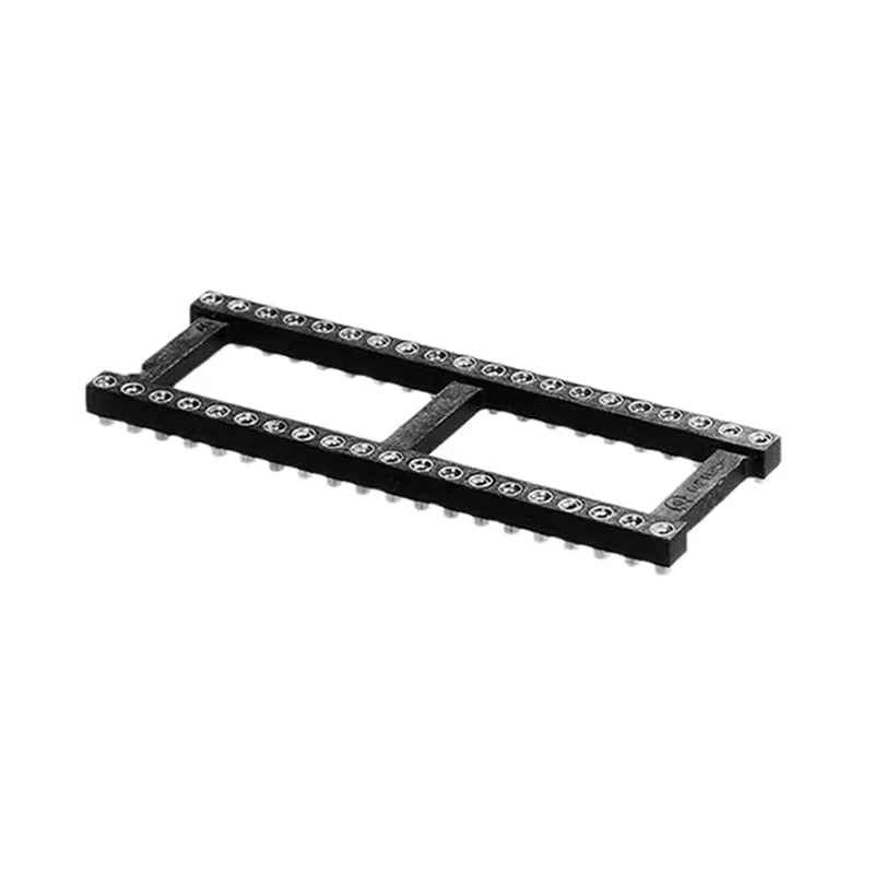 Aries Electronics Surface Mount 28 Contacts 2.54mm Pitch Vertical Open Frame DIL Socket 3A 28-6518-00