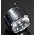 Ledil Lisa2 Series 1-Way LED Lens Black Polymethyl Methacrylate 27 to 49° Wide Angle 