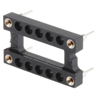 Aries Electronics 15.24 mm Pitch 14 Way DIL Through Hole Oscillator IC Socket 1107741