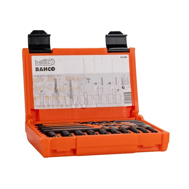 Bahco 25 Piece Plastic Vanadium Screw Extractor Set 1418s