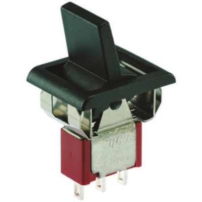TE Connectivity SPDT Thermoplastic Panel Mount Rocker Switch 5A 28V DC On-On On-(On) 3-1571986-6