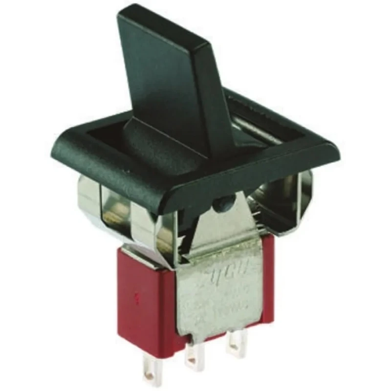 TE Connectivity SPDT Thermoplastic Panel Mount Rocker Switch 5A 28V DC On-On On-(On) 3-1571986-6