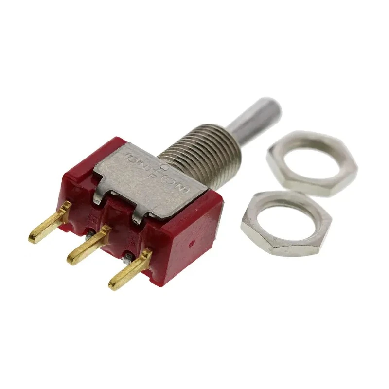 TE Connectivity Gemini A Series Toggle Switch PCB Mount On-Off-On SPDT 28 V dc 115 V ac 3-1825137-6
