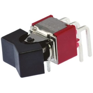 TE Connectivity DPDT On-On On-(On) Rocker Switch PCB Panel Cutout 17.96 x 10.62 mm Black Actuator Gemini A Series 1571987-2