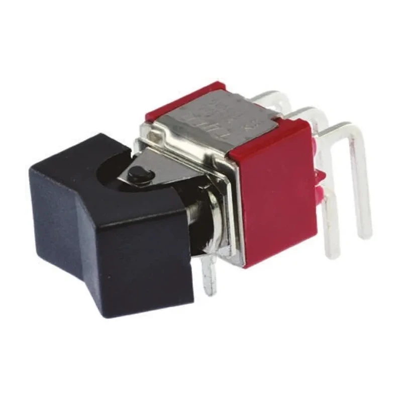 TE Connectivity DPDT On-On On-(On) Rocker Switch PCB Panel Cutout 17.96 x 10.62 mm Black Actuator Gemini A Series 1571987-2