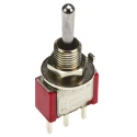 TE Connectivity Gemini A Series Toggle Switch PCB Mount On-Off-On SPDT Through Hole Terminal 28 V dc 115 V ac 5-1825137-1