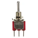 TE Connectivity Gemini A Series Toggle Switch PCB Mount On-Off-On SPDT Through Hole Terminal 28 V dc 115 V ac 5-1825137-1