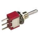 TE Connectivity Gemini A Series Toggle Switch PCB Mount On-Off-On SPDT Through Hole Terminal 28 V dc 115 V ac 5-1825137-1