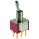 TE Connectivity Toggle Switch, PCB Mount On-Off-On DPDT Through Hole Terminal 28 V dc 120 V ac 2-1825139-3