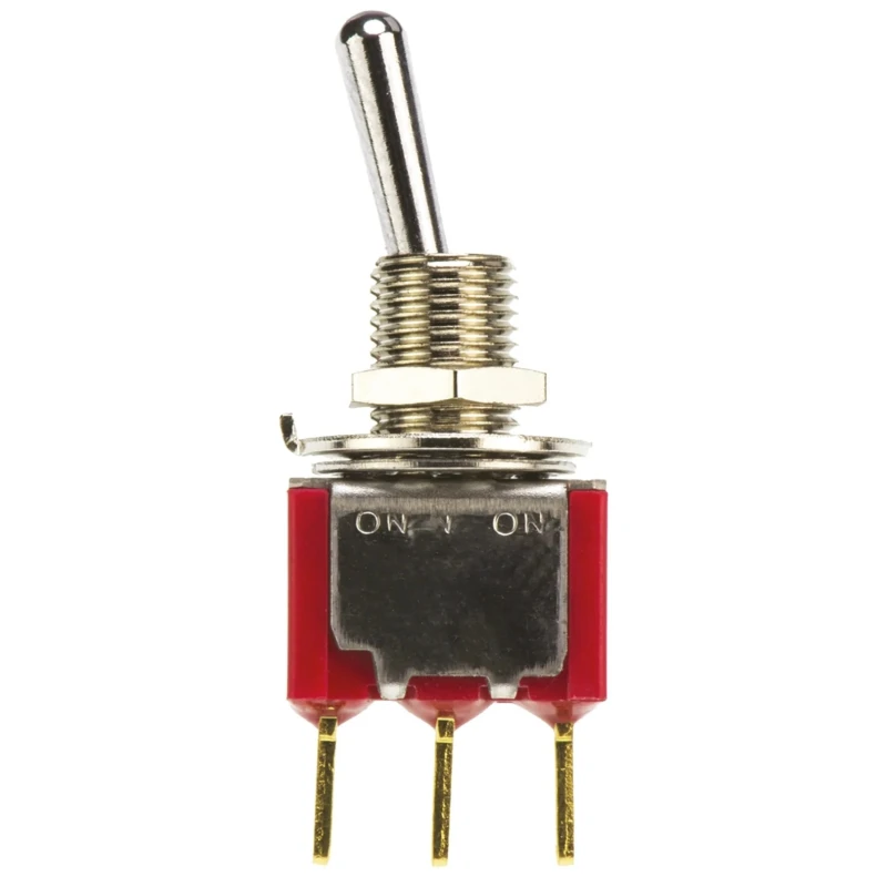 TE Connectivity Toggle Switch PCB Mount On-On SPDT Through Hole Terminal 28 V dc 115 V ac 4-1825136-4