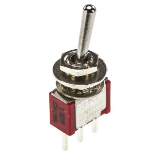 TE Connectivity Toggle Switch PCB Mount On-On SPDT Through Hole Terminal 28V dc 5A 120V ac 3-1825136-8