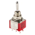 TE Connectivity Panel Mount Toggle Switch, DP3T, On-On-On, Solder Terminal, 24 V dc, 120 V ac 3-1825139-9