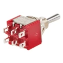 TE Connectivity Panel Mount Toggle Switch, DP3T, On-On-On, Solder Terminal, 24 V dc, 120 V ac 3-1825139-9