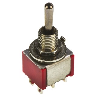 TE Connectivity Toggle Switch Panel Mount On-On-On DP3T Solder Terminal 28 V dc 120 V ac 4-1825139-2