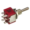 TE Connectivity Toggle Switch Panel Mount On-On-On DP3T Solder Terminal 28 V dc 120 V ac 4-1825139-2