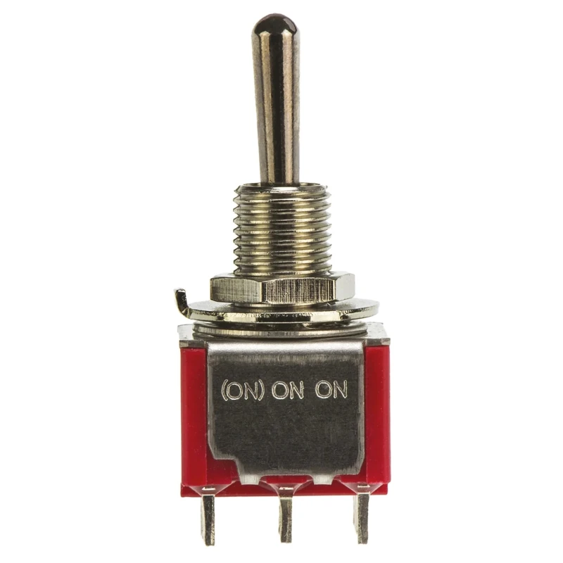 TE Connectivity Toggle Switch Panel Mount On-On-On DP3T Solder Terminal 28 V dc 120 V ac 4-1825139-2