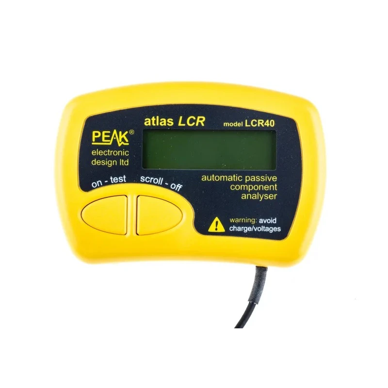 Peak Electronic Design Handheld LCR Meter 10mF Capacitance, 2mΩ Resistance, 10h Inductance LCR40