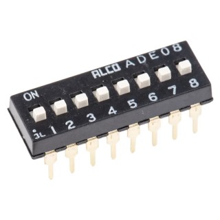 TE Connectivity Slide Rotary Coded DIP Switch Through Hole ADE0804